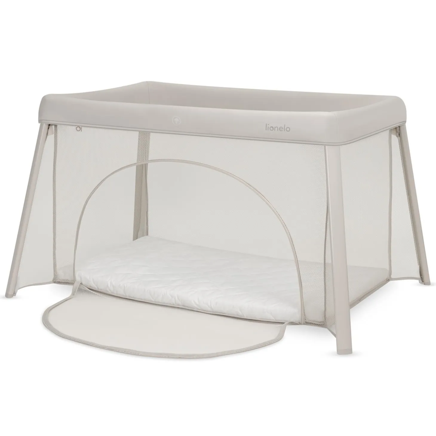 Lionelo Lit parapluie 2 en 1 Mila Beige Cream