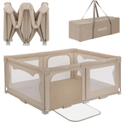 Lionelo Parc bébé Florence Easy Fold Beige Sand du nouveau-né à 4 ans