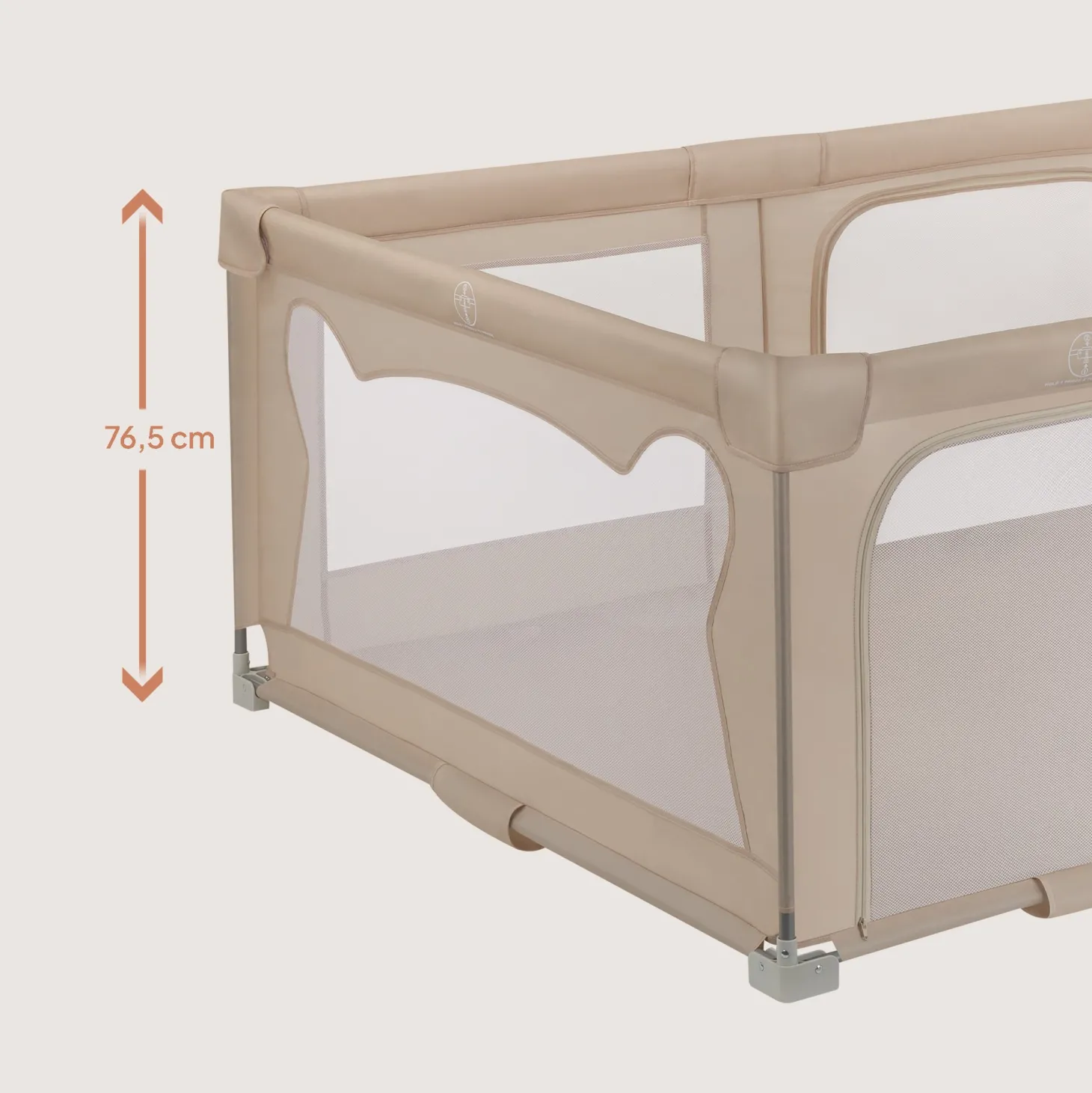 Lionelo Parc bébé Florence Easy Fold Beige Sand du nouveau-né à 4 ans