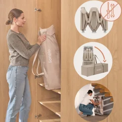 Lionelo Parc bébé Florence Easy Fold Beige Sand du nouveau-né à 4 ans