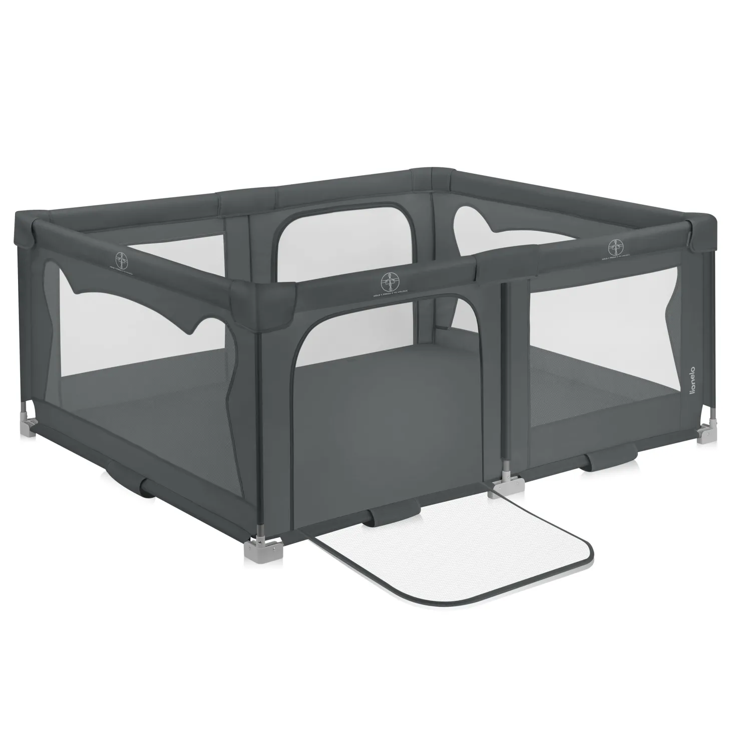 Lionelo Parc bébé Florence Easy Fold Grey Graphite