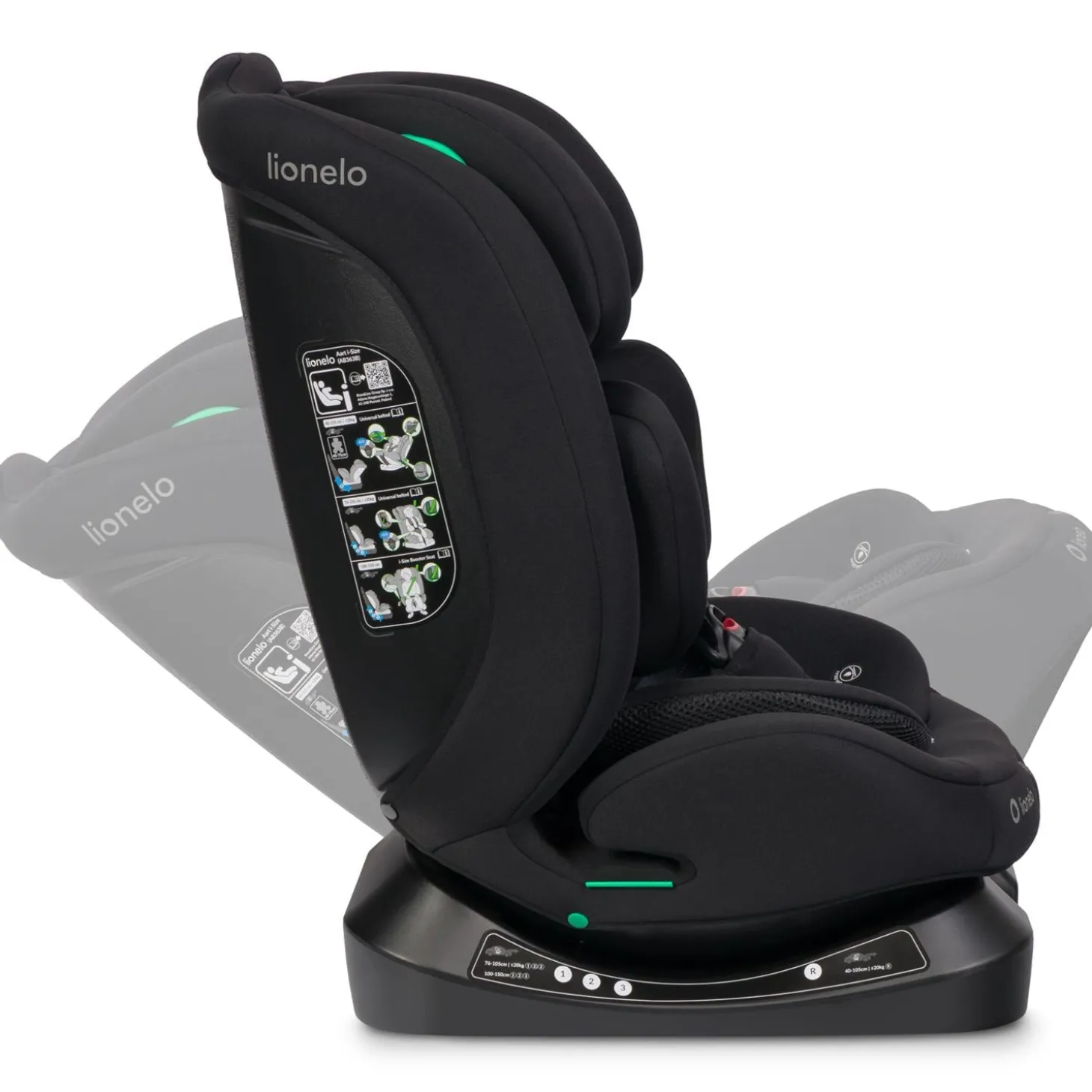 Lionelo Siège Auto Aart I-Size Black Carbon