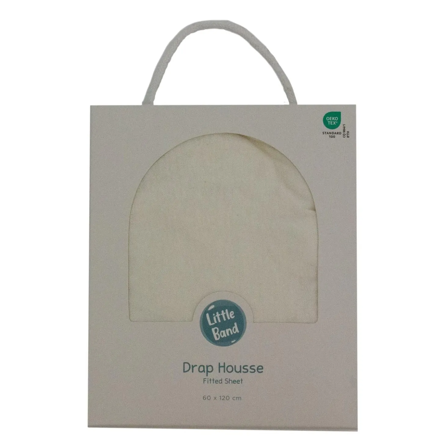 Little Band Drap Housse Jersey Ecru 70x140 cm