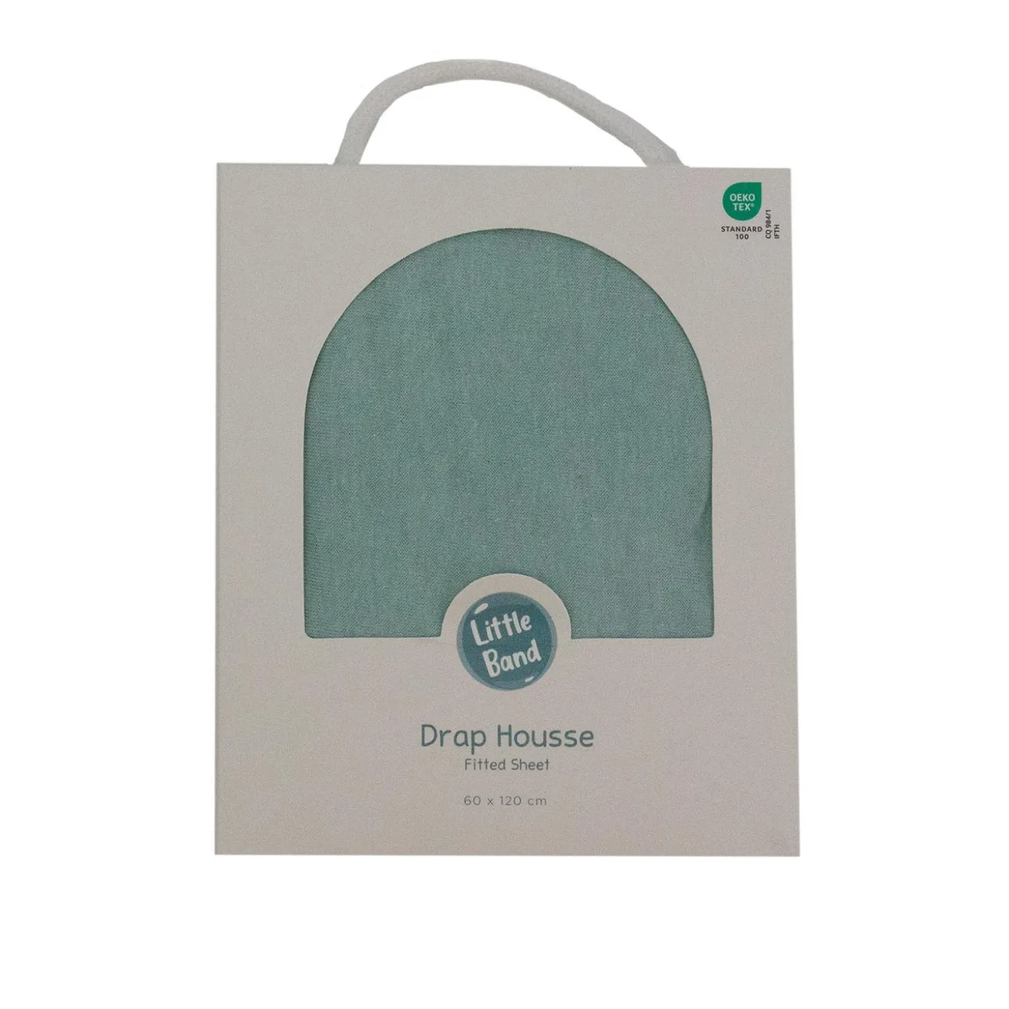 Little Band Drap Housse Jersey Bleu/Vert