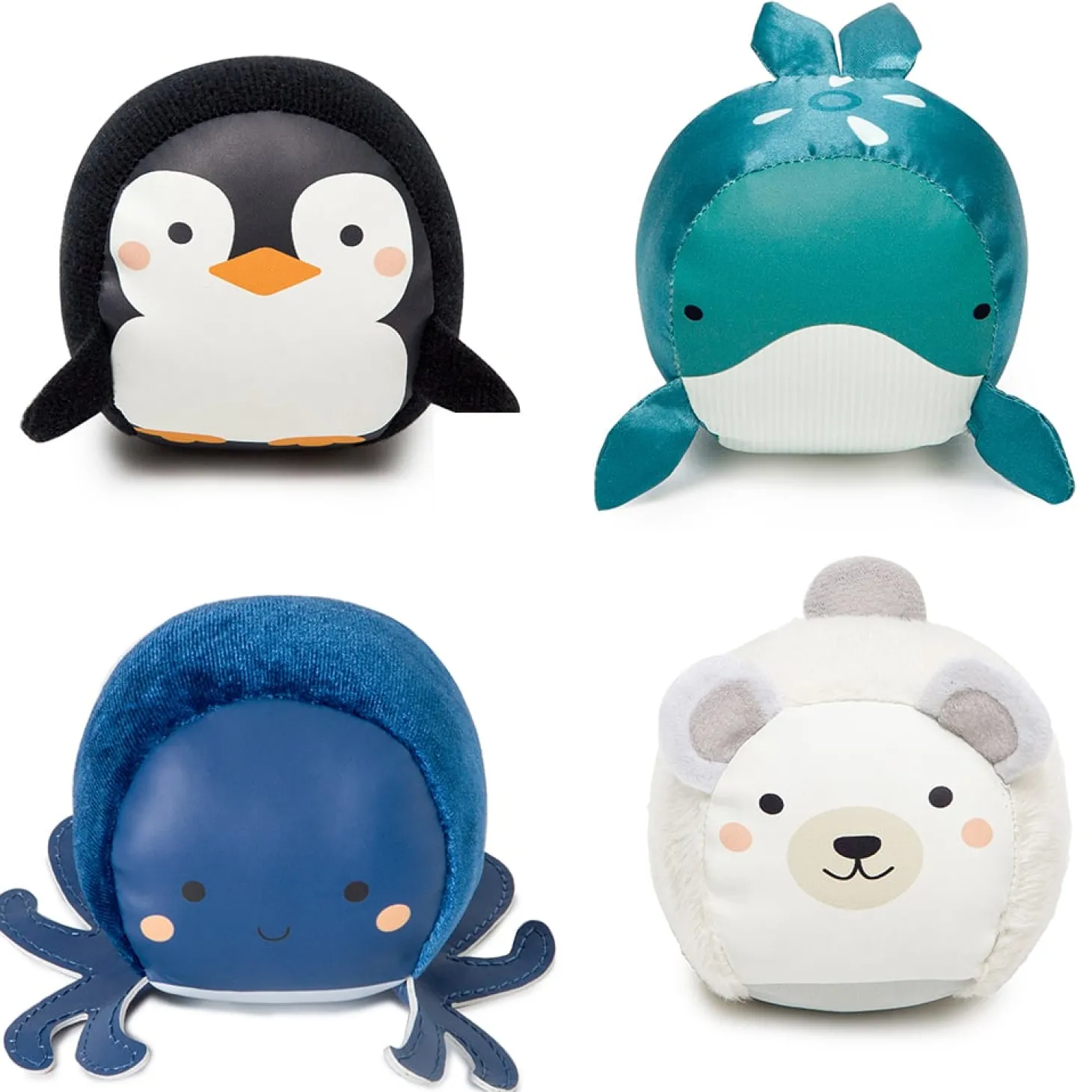 Little big friends 4 balles doudous Les Dooballs Océan