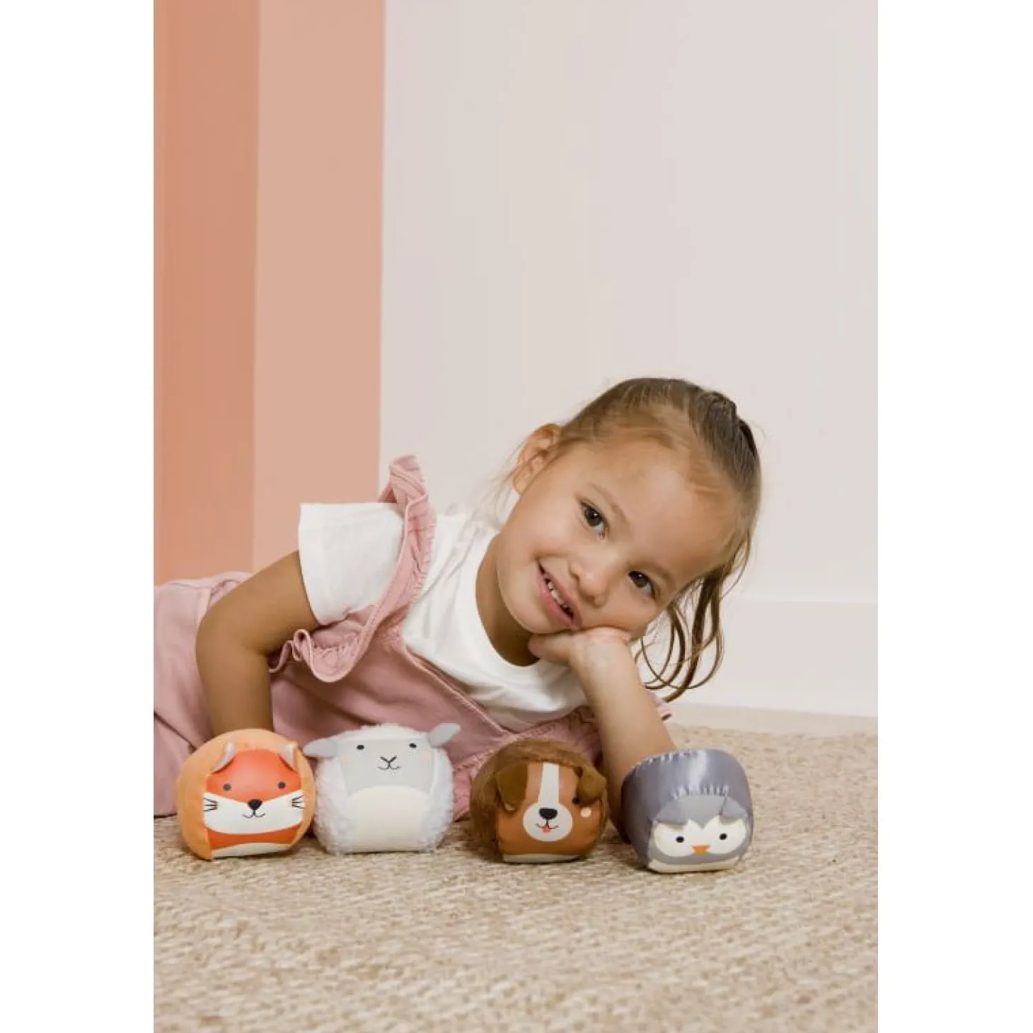 Little big friends 4 balles doudous Les Dooballs Ferme