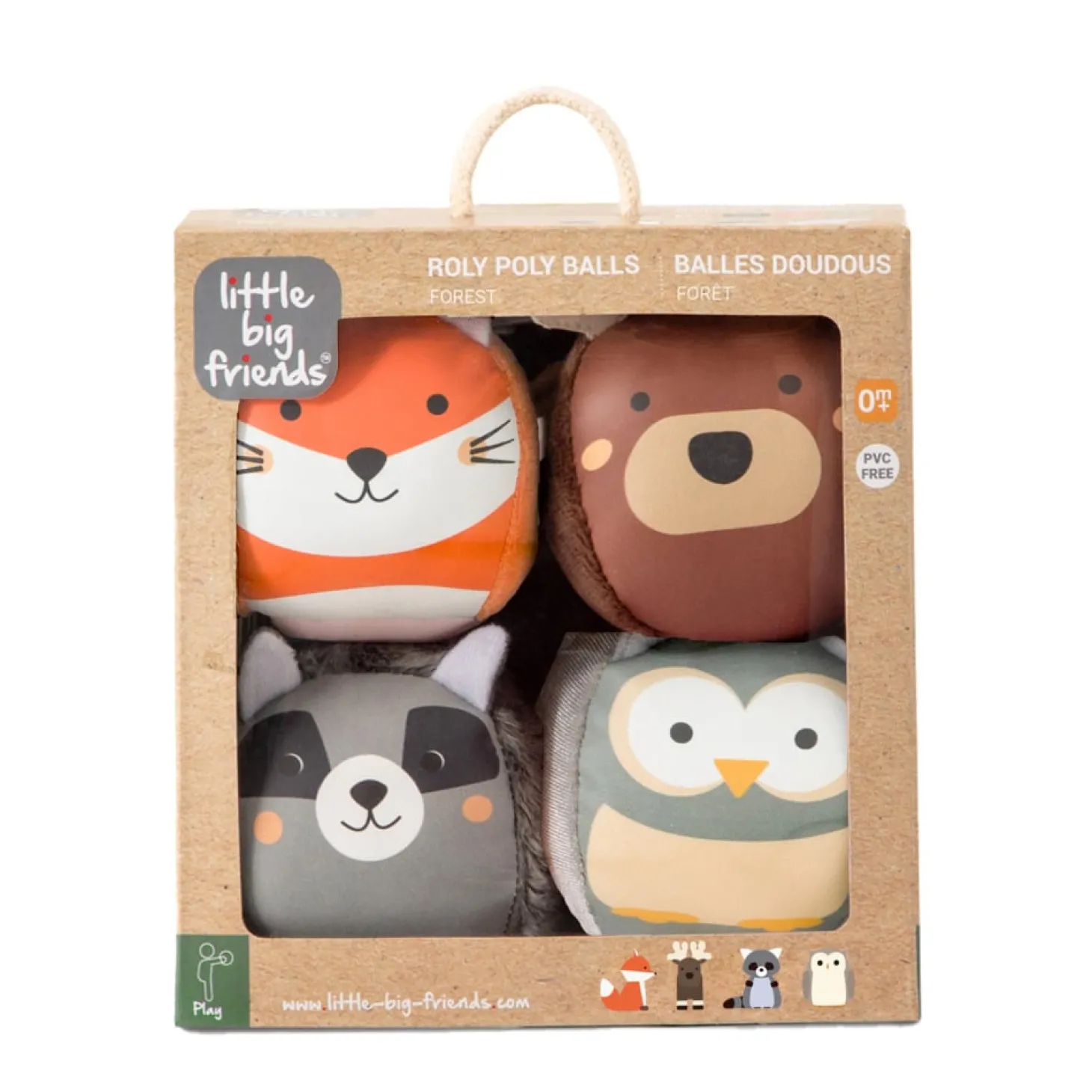 Little big friends 4 balles doudous les Dooballs Forêt