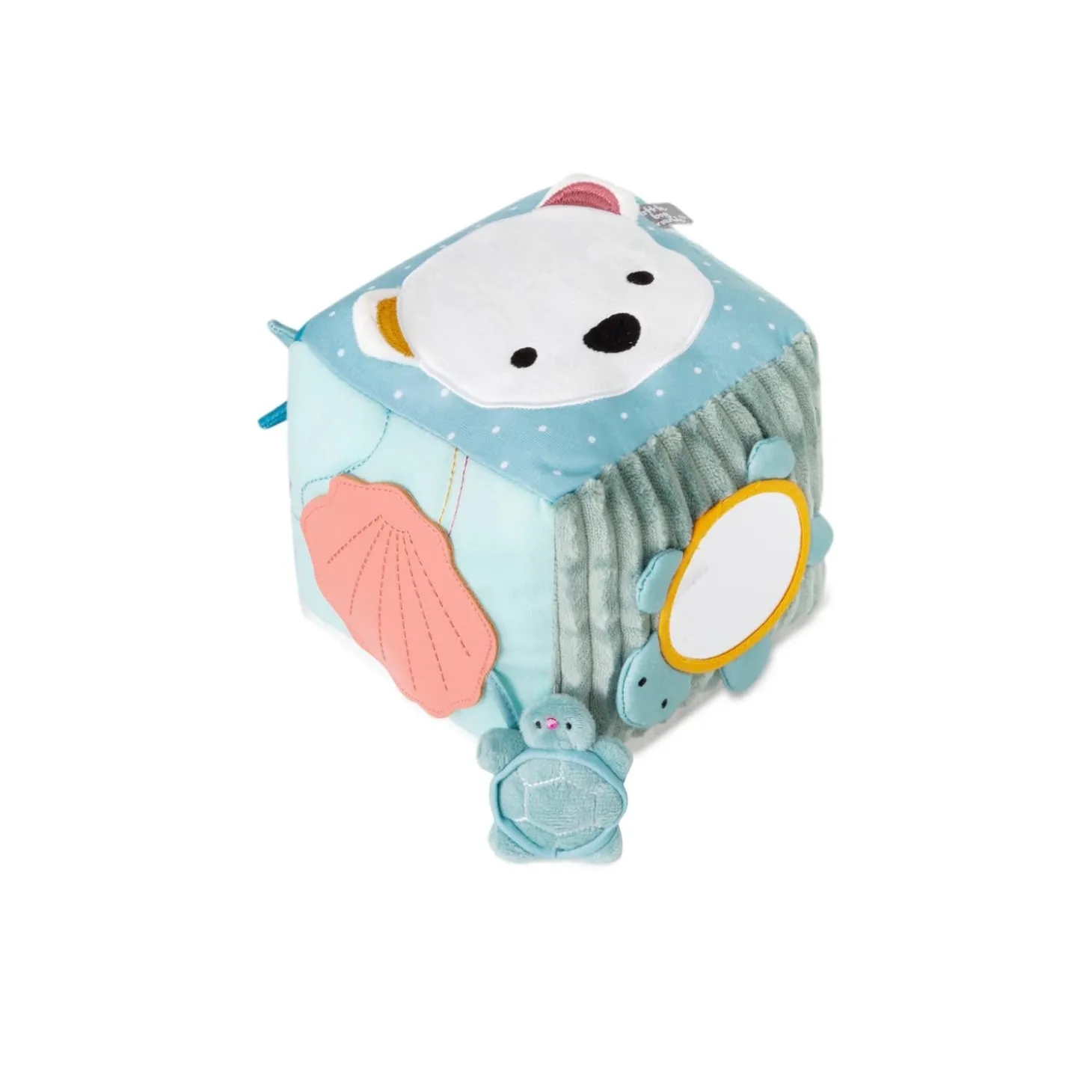 Little big friends Cube d'activités en tissu Océan