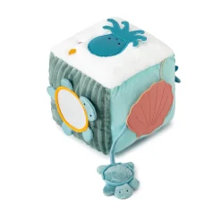Little big friends Cube d'activités en tissu Océan