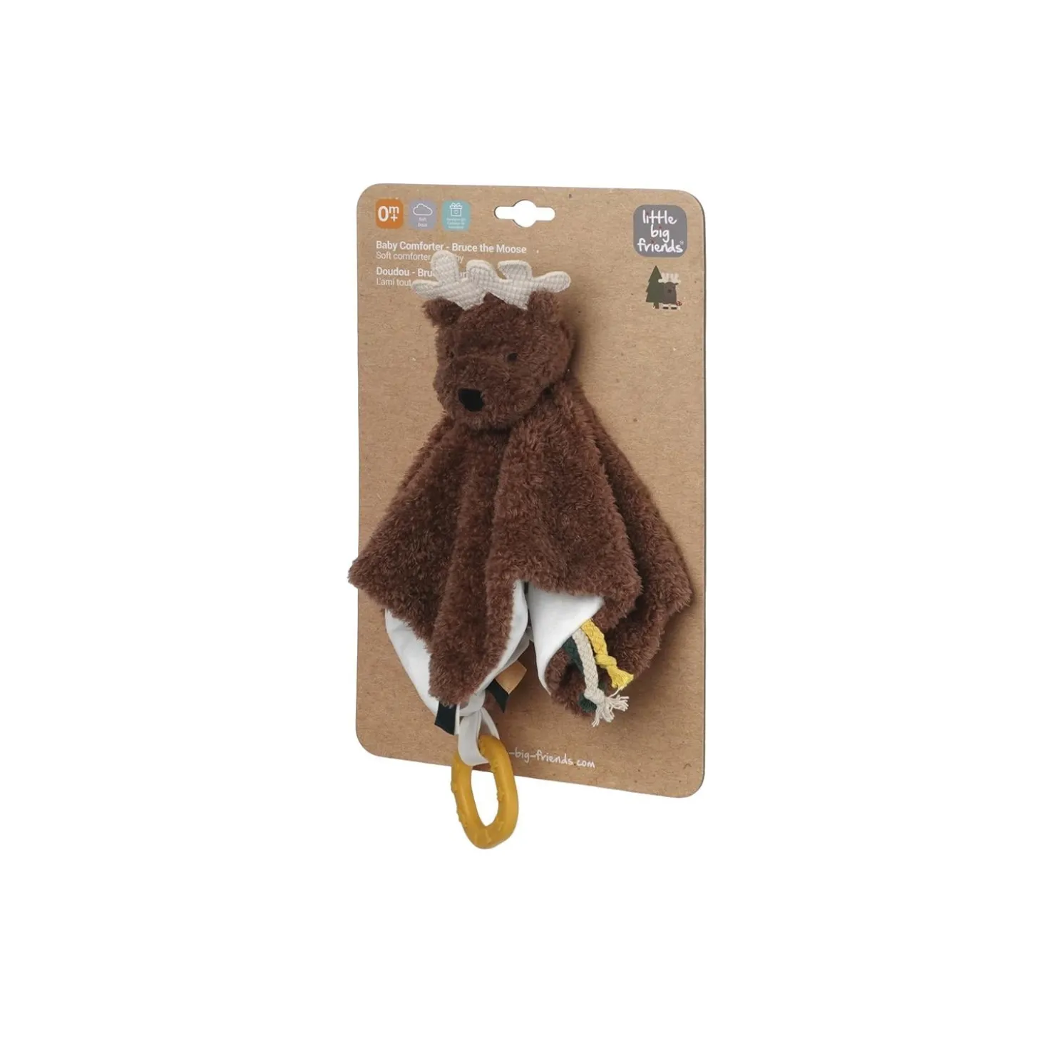 Little big friends Doudou Bruce l'Elan Multicolore