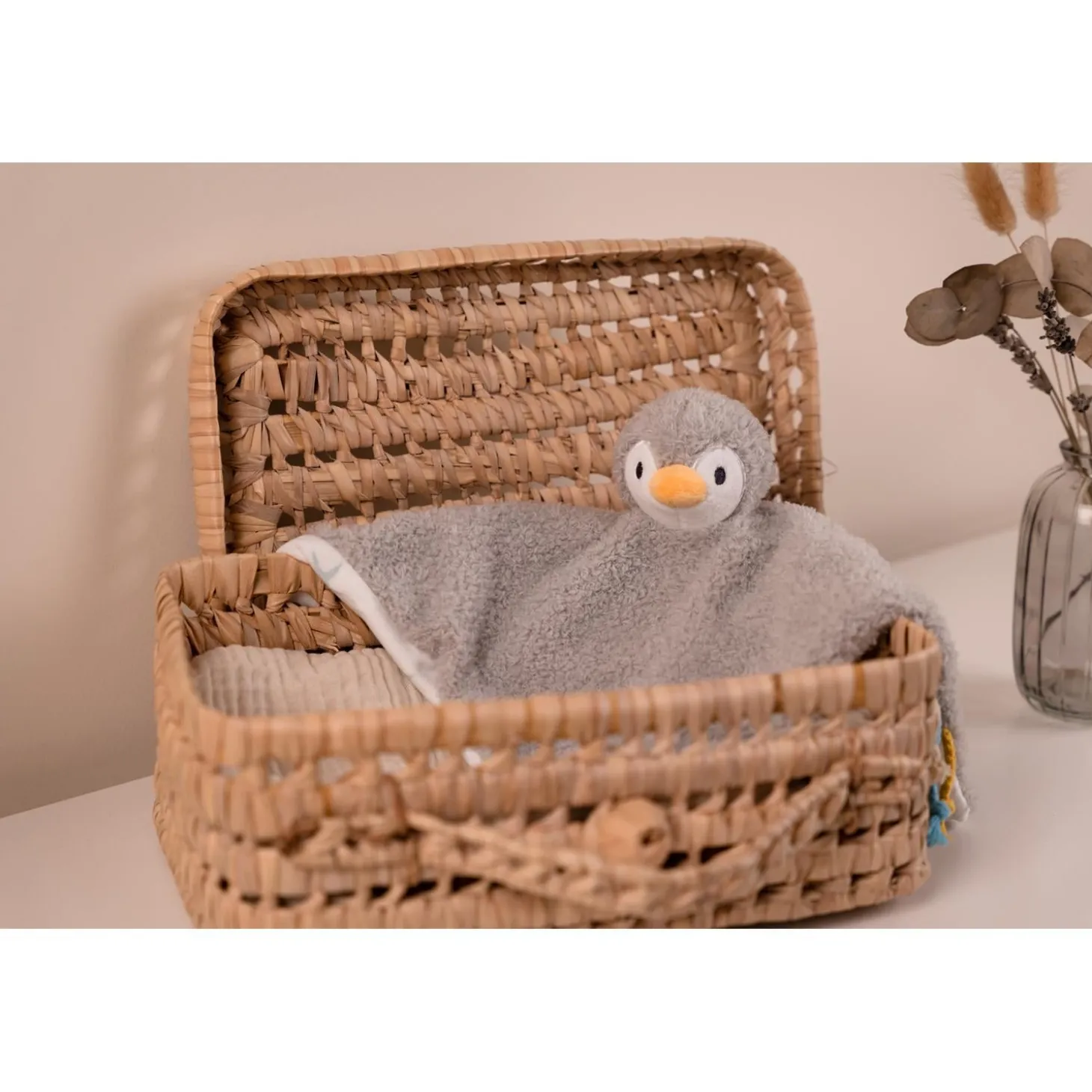Little big friends Doudou Martin le Pingouin Multicolore