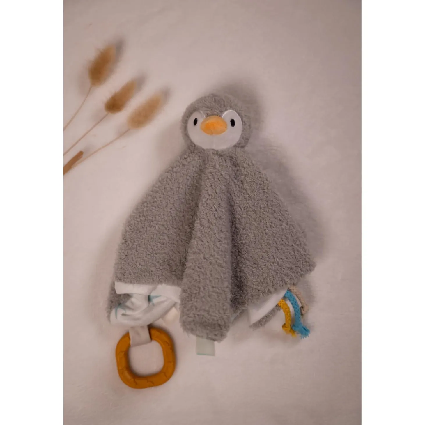 Little big friends Doudou Martin le Pingouin Multicolore