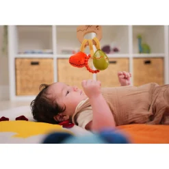 Little big friends                    Hochet en bois    Dino