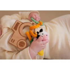 Little big friends                    Hochet en bois    Ferme
