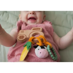 Little big friends                    Hochet en bois    Ferme