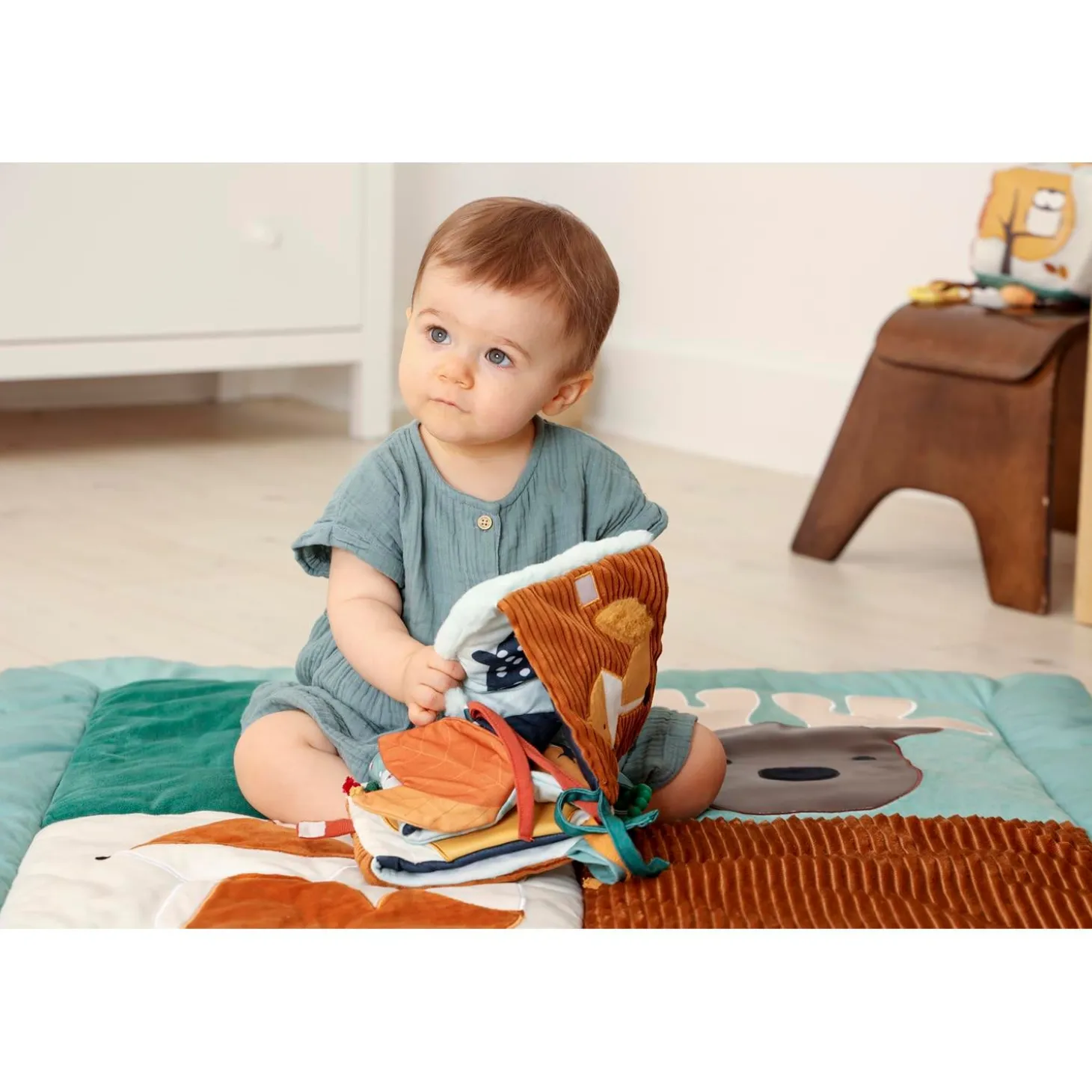Little big friends Livre d'éveil 2 en 1 Foret