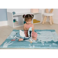 Little big friends                    Livre d'éveil en tissu 3 en 1 Océan