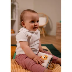 Little big friends Livre Tissu bébé Jungle Multicolore