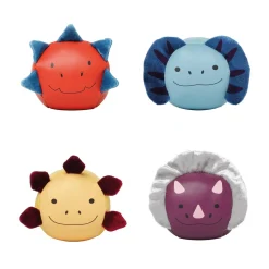 Little big friends                    Set de 4 balles doudous dino Les Dooballs    Multicolore