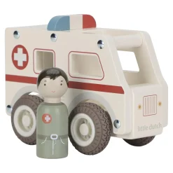 Little Dutch                    Ambulance en bois FSC     Multicolore
