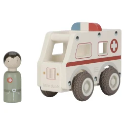 Little Dutch                    Ambulance en bois FSC     Multicolore