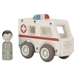 Little Dutch                    Ambulance en bois FSC     Multicolore