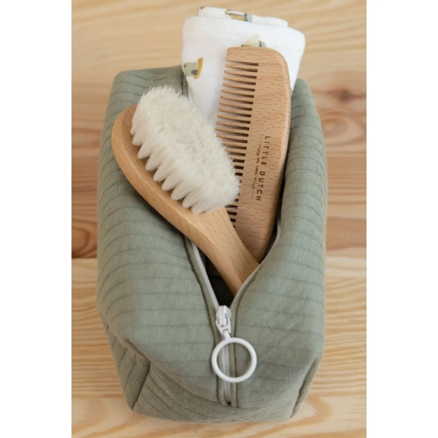 Little Dutch Bébé Brosse et Peigne Ensemble Marron