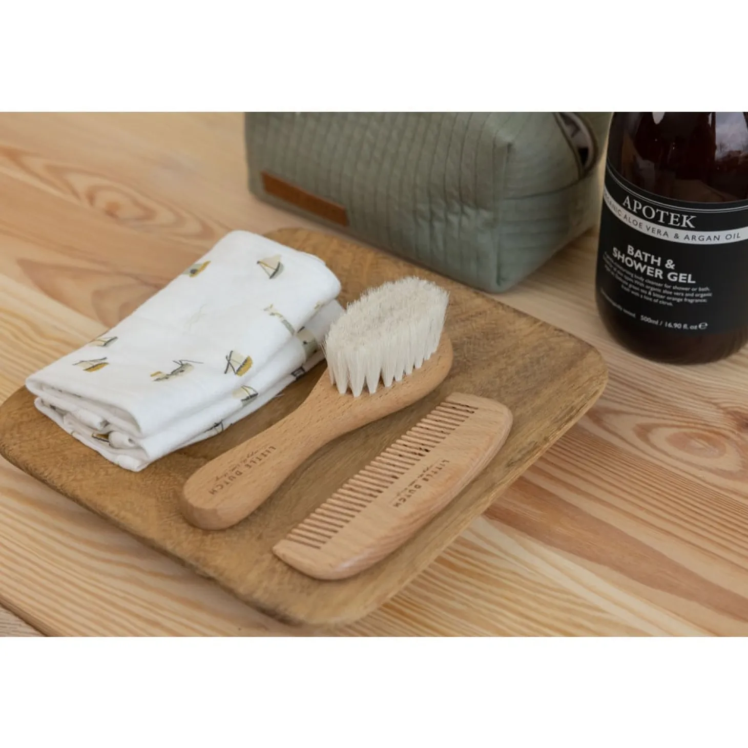 Little Dutch Bébé Brosse et Peigne Ensemble Marron