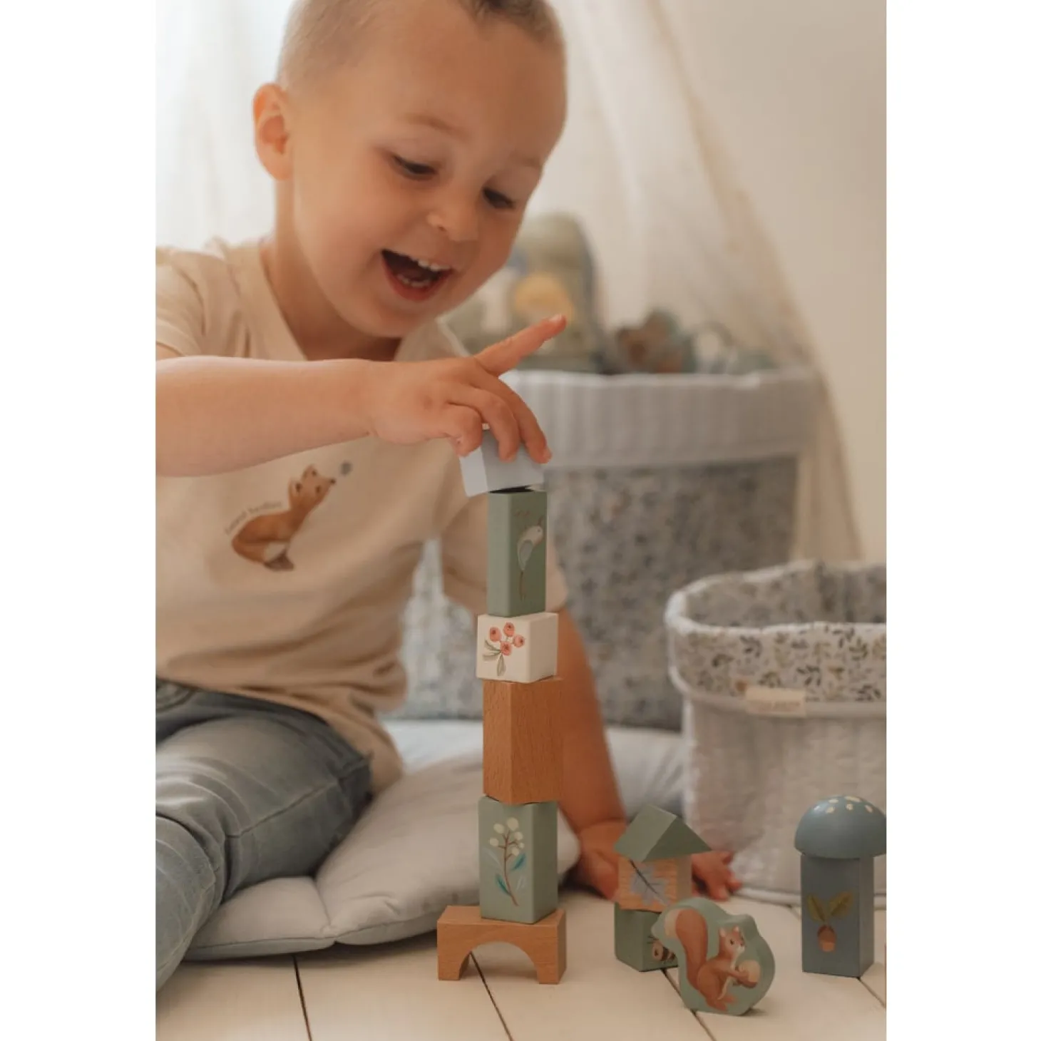 Little Dutch Blocs de construction en bois FSC Forest Friends