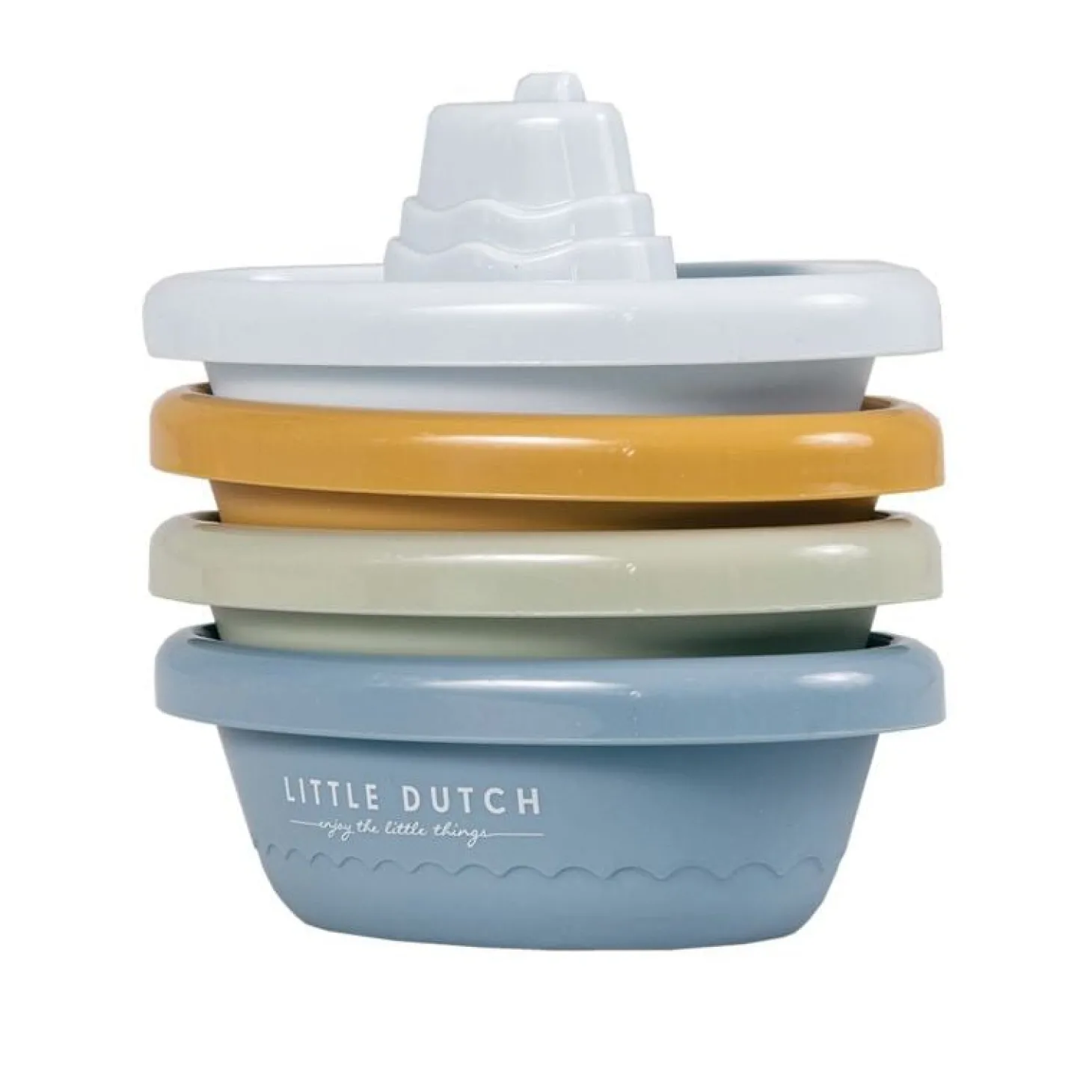 Little Dutch Bâteaux de bain à empiler Bleu