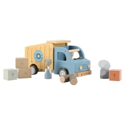 Little Dutch Camion-benne en bois FSC Multicolore