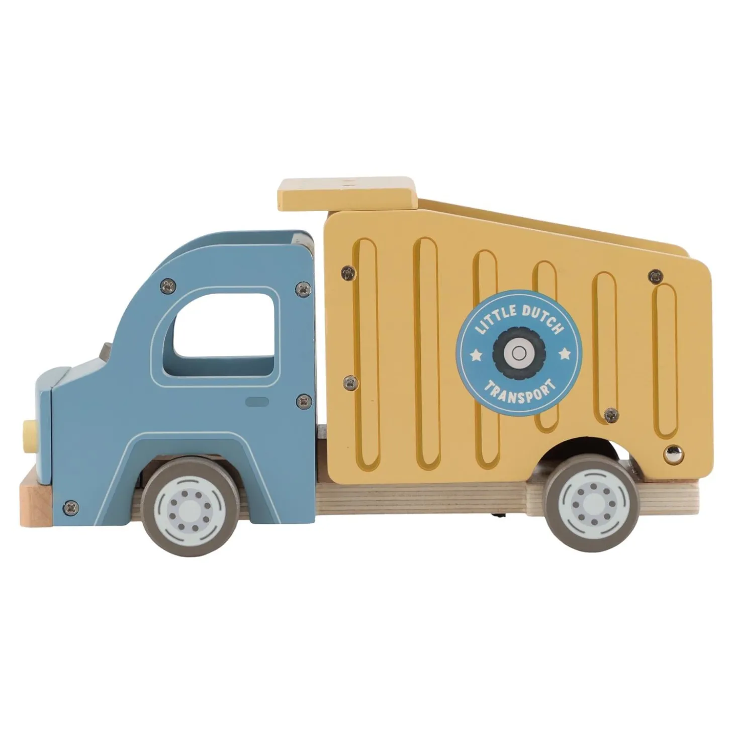 Little Dutch Camion-benne en bois FSC Multicolore