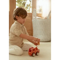 Little Dutch Camion de pompiers 1er âge en bois FSC Multicolore
