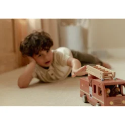 Little Dutch Camion de pompiers et accessoires en bois FSC Multicolore