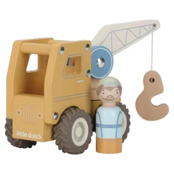 Little Dutch                    Camion grue en bois FSC     Multicolore