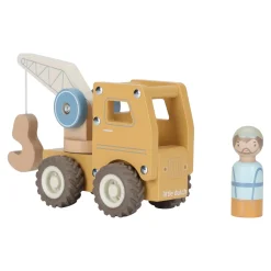 Little Dutch Camion grue en bois FSC Multicolore