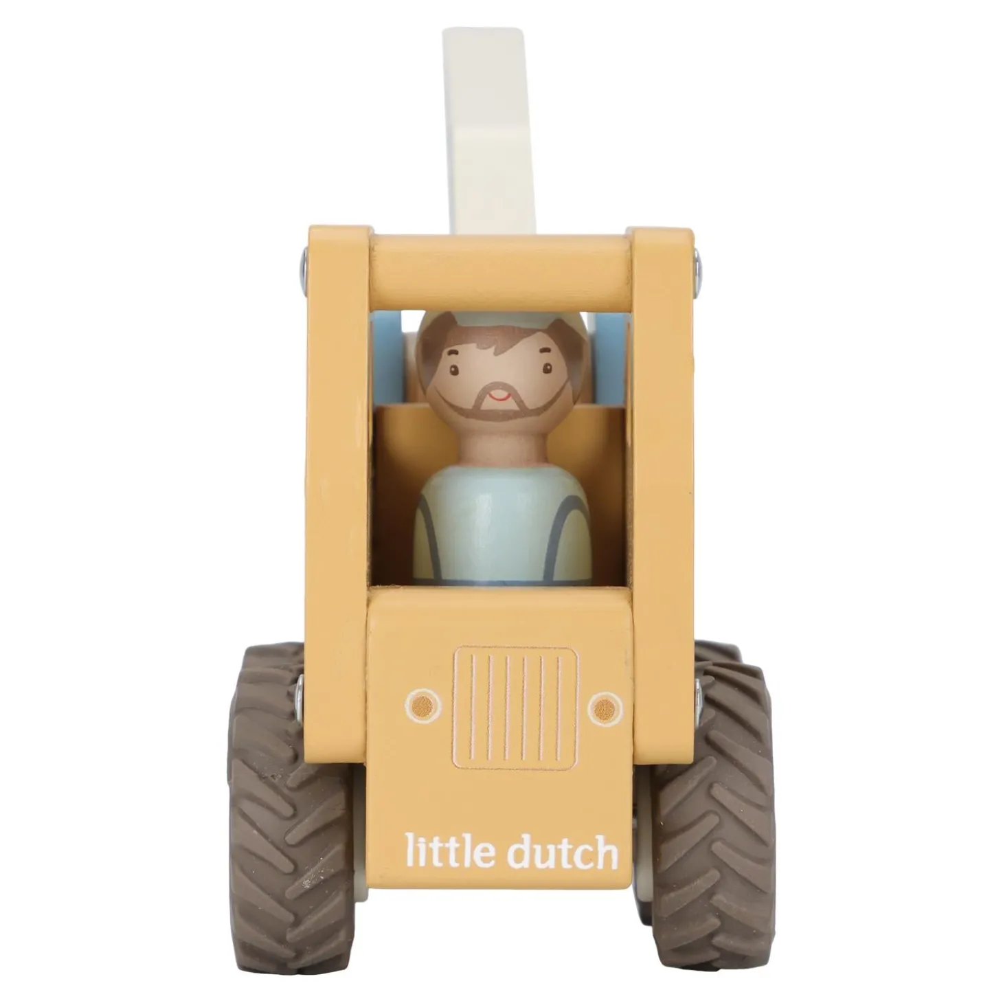 Little Dutch Camion grue en bois FSC Multicolore