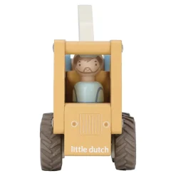 Little Dutch Camion grue en bois FSC Multicolore