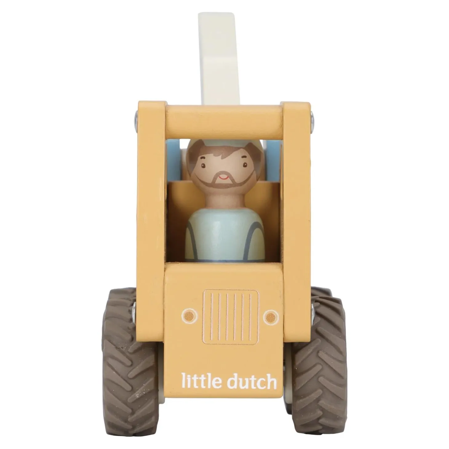 Little Dutch Camion grue en bois FSC Multicolore