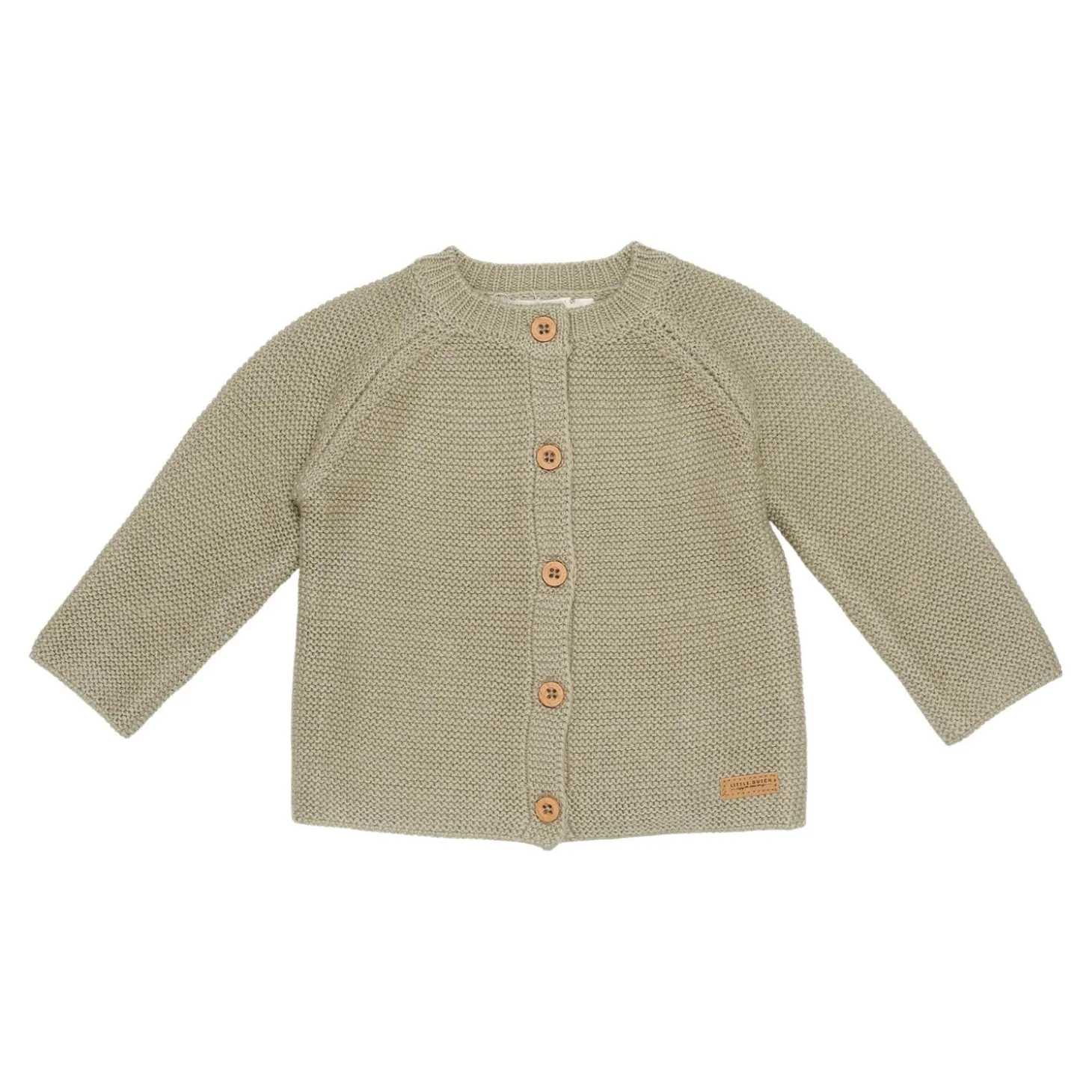 Little Dutch Cardigan en tricot olive 18 mois
