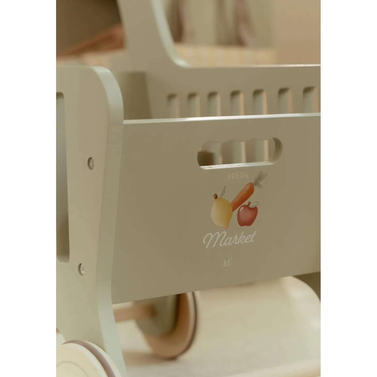 Little Dutch Chariot de courses en bois FSC Multicolore