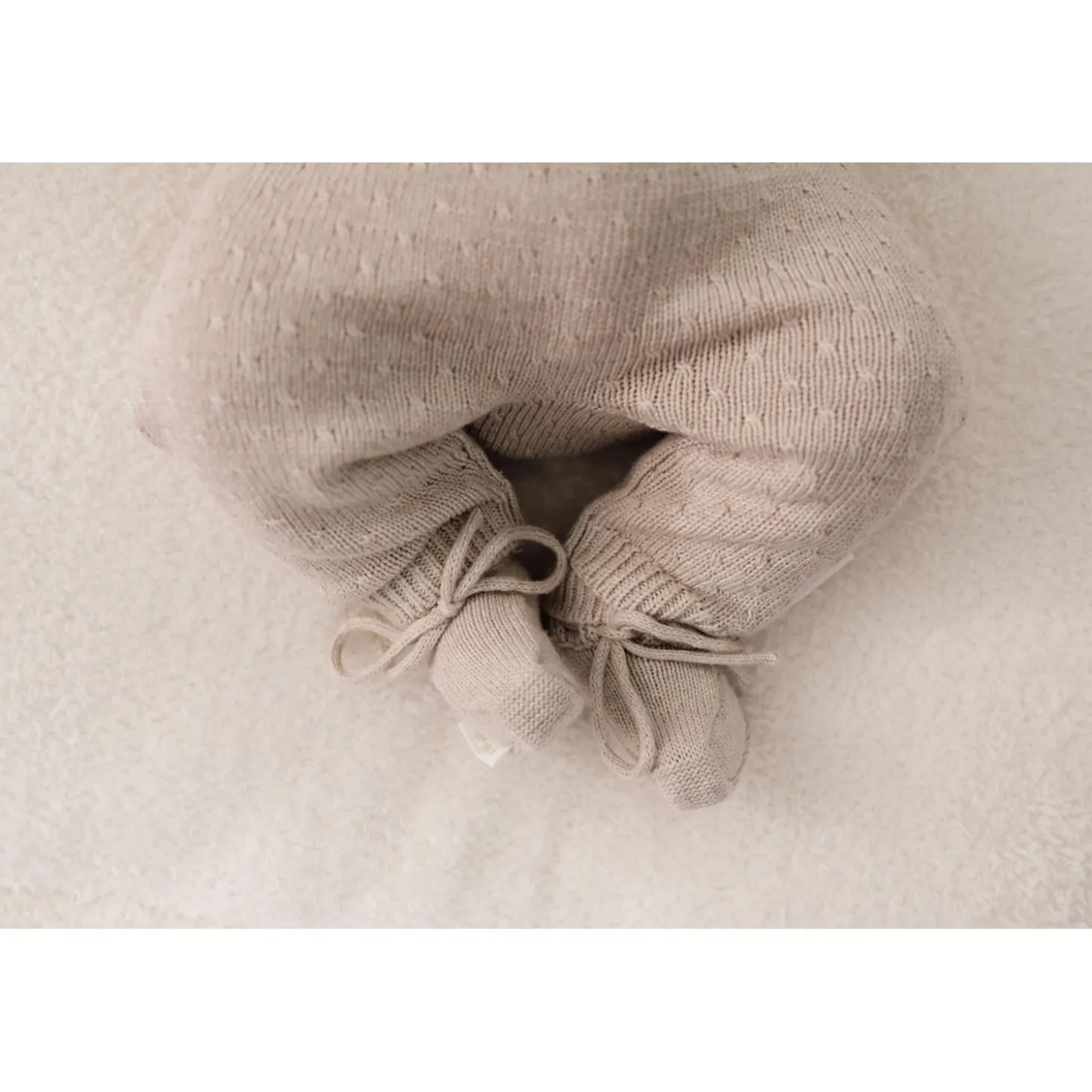 Little Dutch Chaussons en tricot Soft Beige 44-56
