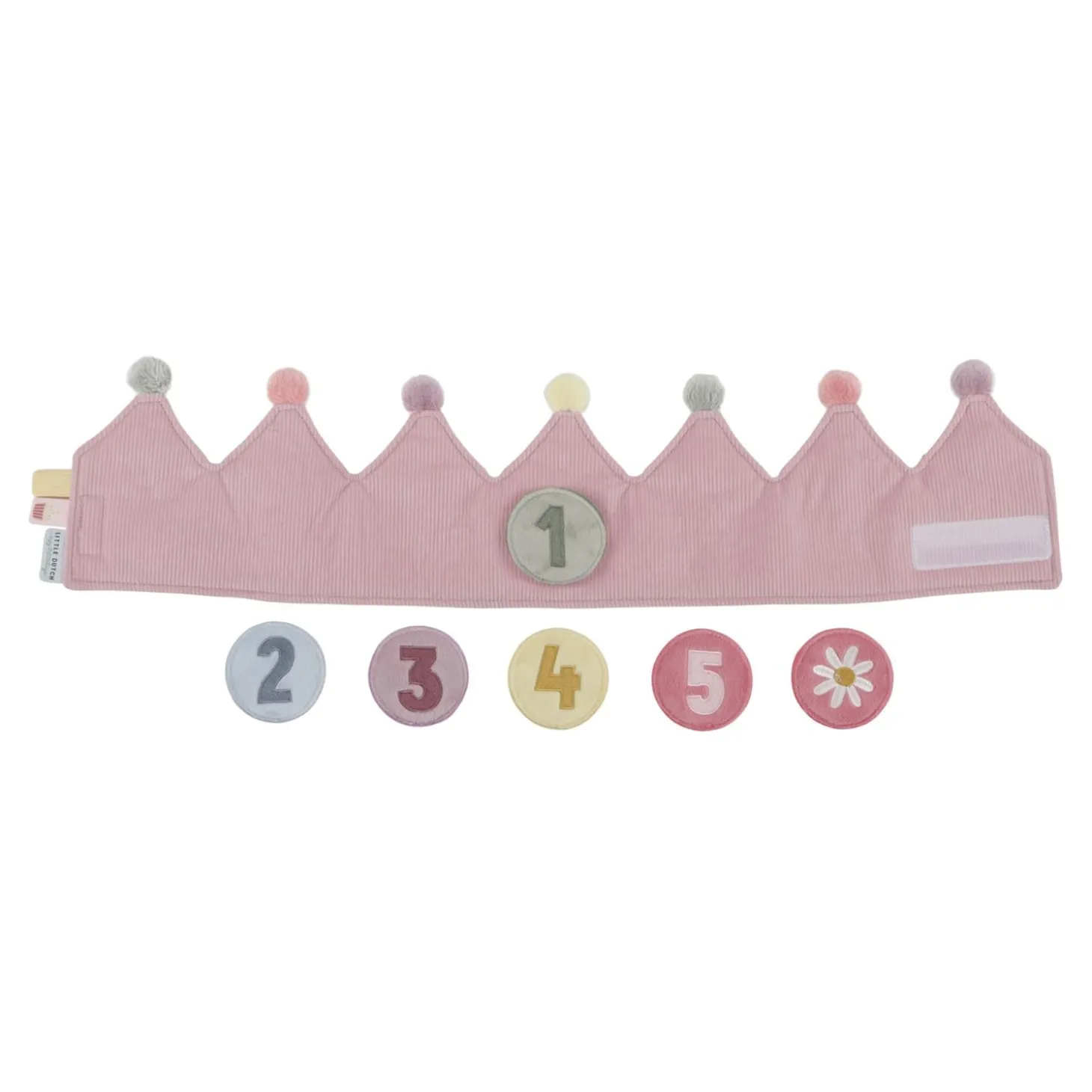 Little Dutch Couronne d’anniversaire avec chiffres Vert Olive foncé