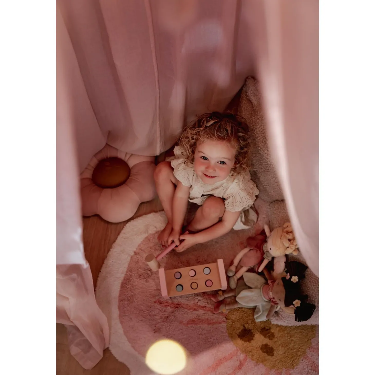Little Dutch Coussin tricoté Fleur Fairy Garden