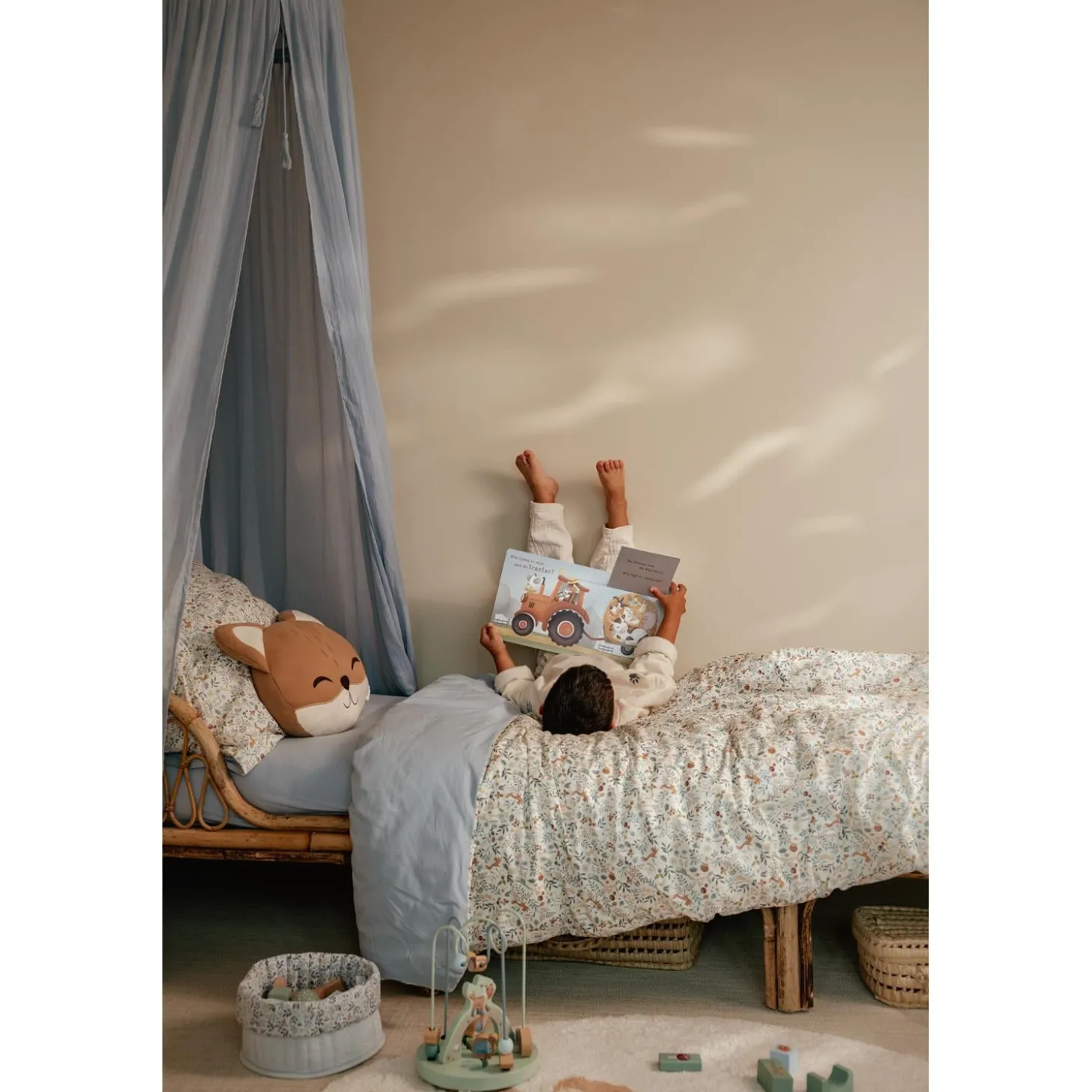 Little Dutch Coussin tricoté Renard Forest Friends