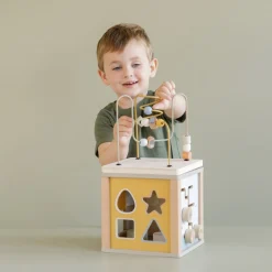 Little Dutch                    Cube d'activité en bois FSC - Little Goose    Multicolore