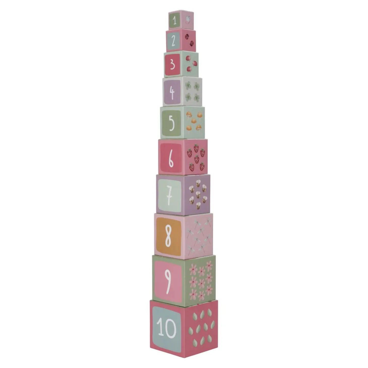 Little Dutch Cubes à empiler en carton FSC Fairy Garden