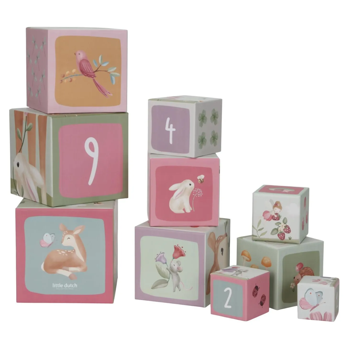 Little Dutch Cubes à empiler en carton FSC Fairy Garden