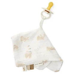 Little Dutch                    Doudou attachetétine en gaze de coton    Baby Bunny Blanc