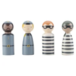 Little Dutch Fourgon de police en bois FSC Multicolore